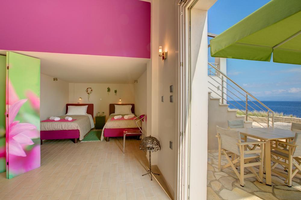 Villa Terra Del Nonno With Sea Views & Pool 가이오스 객실 사진