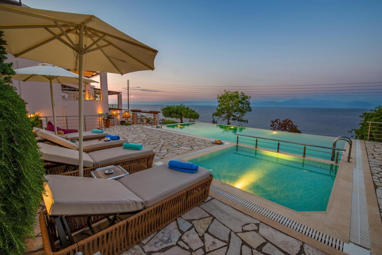 Villa Terra Del Nonno With Sea Views & Pool 가이오스 외부 사진