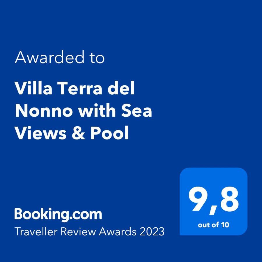 Villa Terra Del Nonno With Sea Views & Pool 가이오스 외부 사진